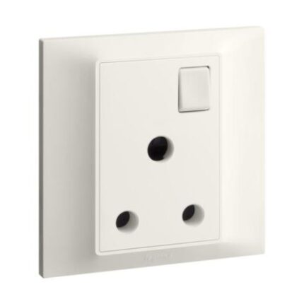 1G BS 15A SP SWTD SOCKET IVORY